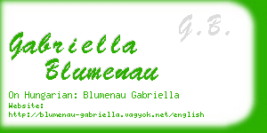 gabriella blumenau business card